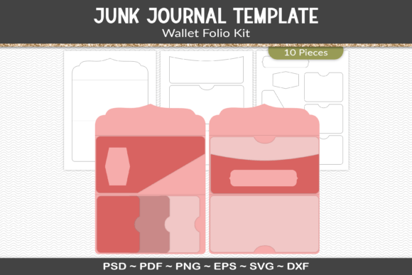 Download Junk Journal Folio Template Kit - Premium Resources