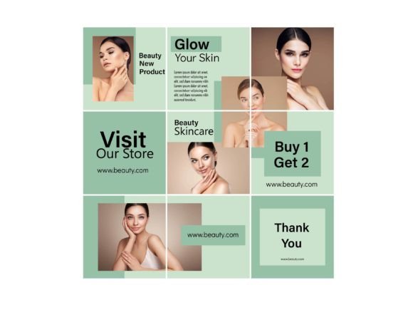 Download Media Social Template Color Green - Premium Resources
