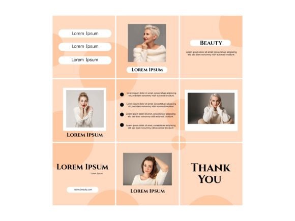 Download Media Social Template Beauty Color Beige - Premium Bundle