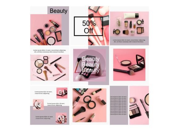Download Media Social Template Beauty Makeup - Social template Collection