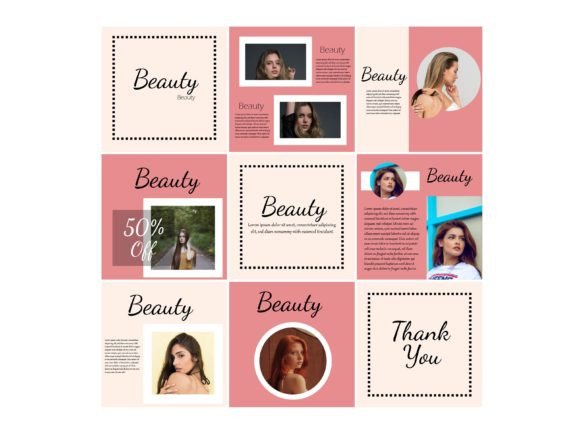 Download Media Social Template Color Red and Pink - Premium Resources