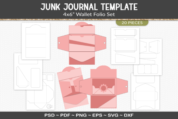Download Junk Journal Folio Template Kit - Premium Resources