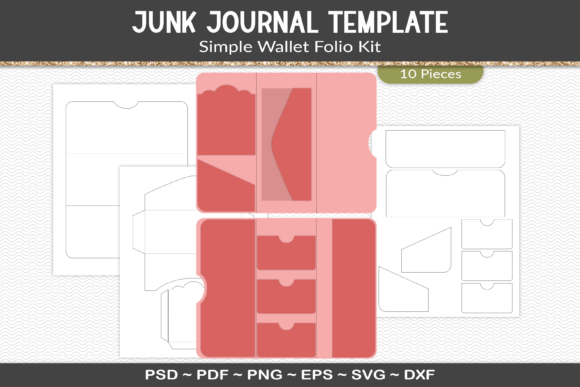 Download Junk Journal Folio Template Kit - Premium Resources
